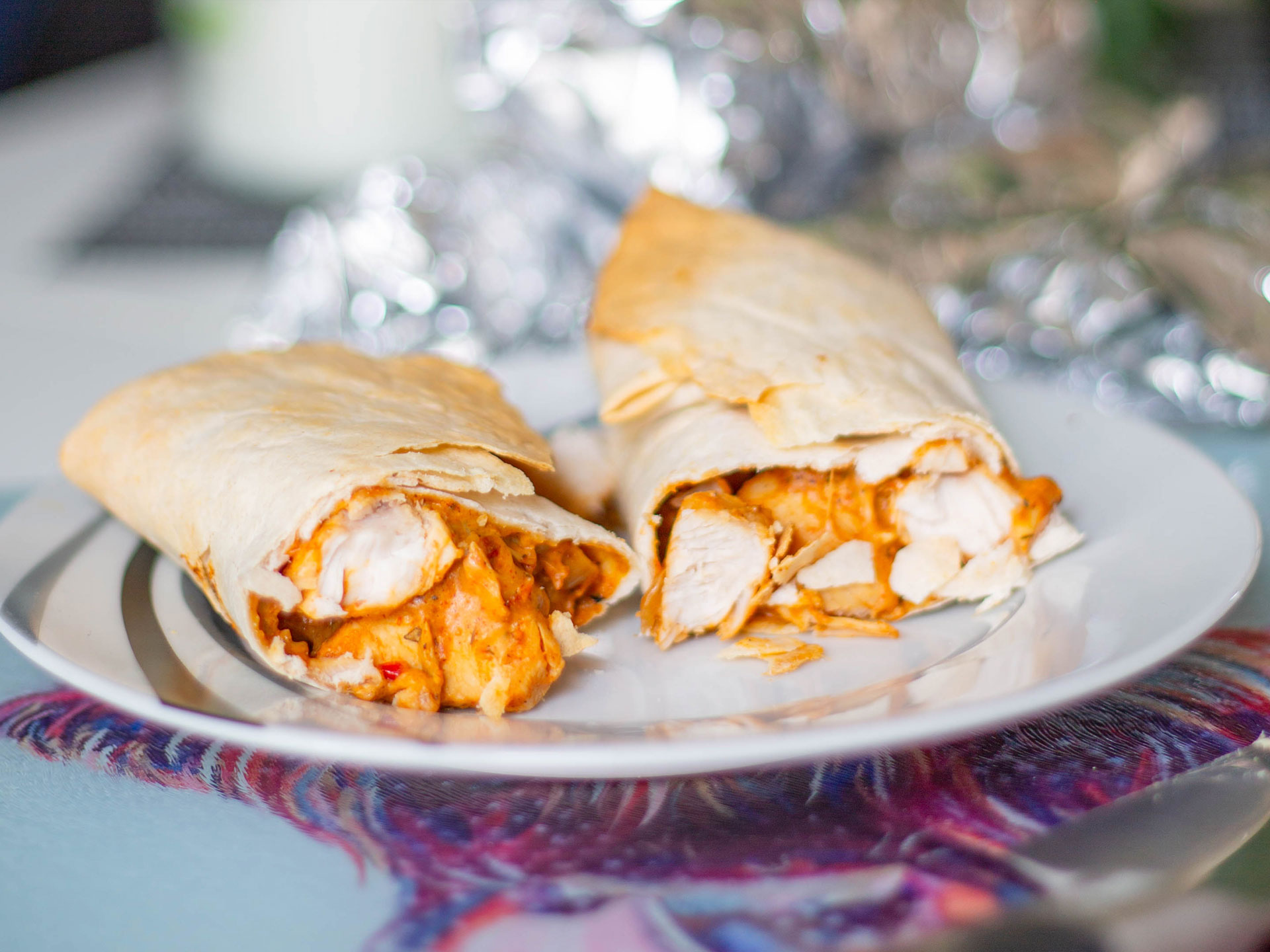Creamy Cajun Chicken Wraps Recipe
